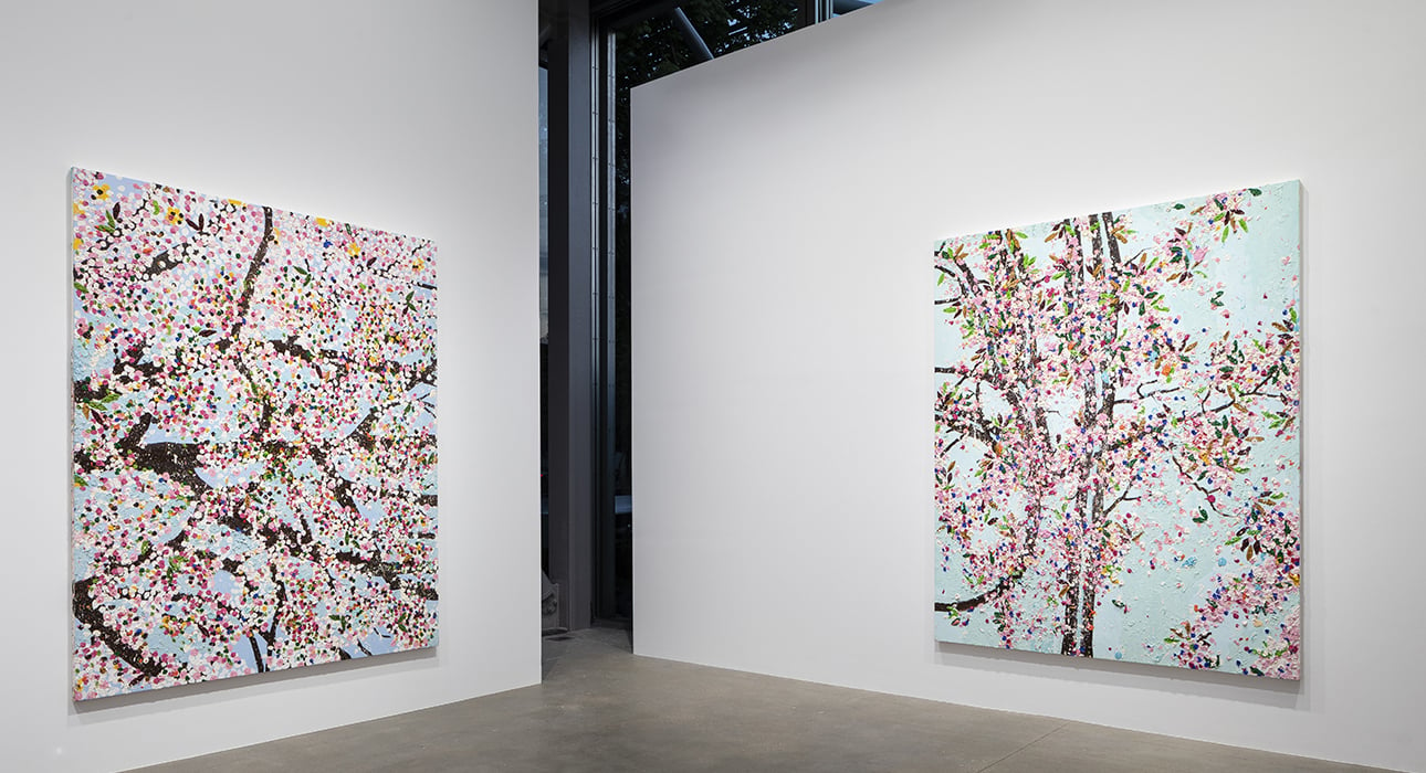 Cherry Blossoms: первая музейная выставка Дэмиена Херста в Париже