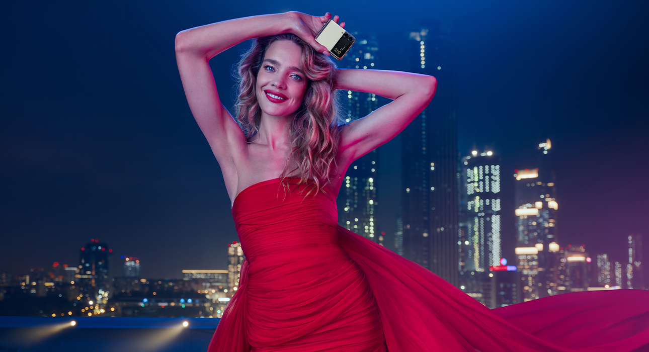 Наталья Водянова в новой рекламной кампании Samsung