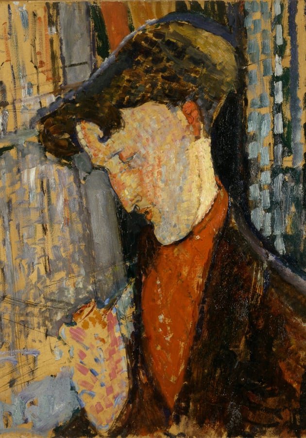 Амедео Модильяни. Портрет художника Фрэнка Хэвиленда. 1914