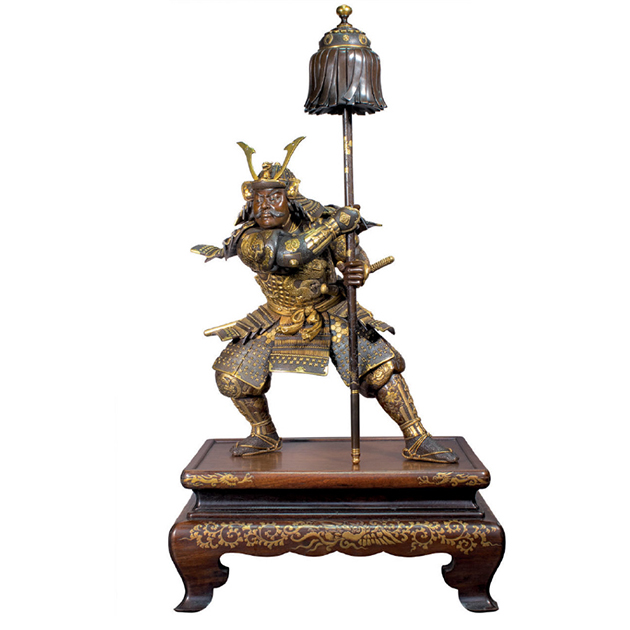 Скульптура «Воин со штандартом»  Период Мэйдзи (1868–1912) 