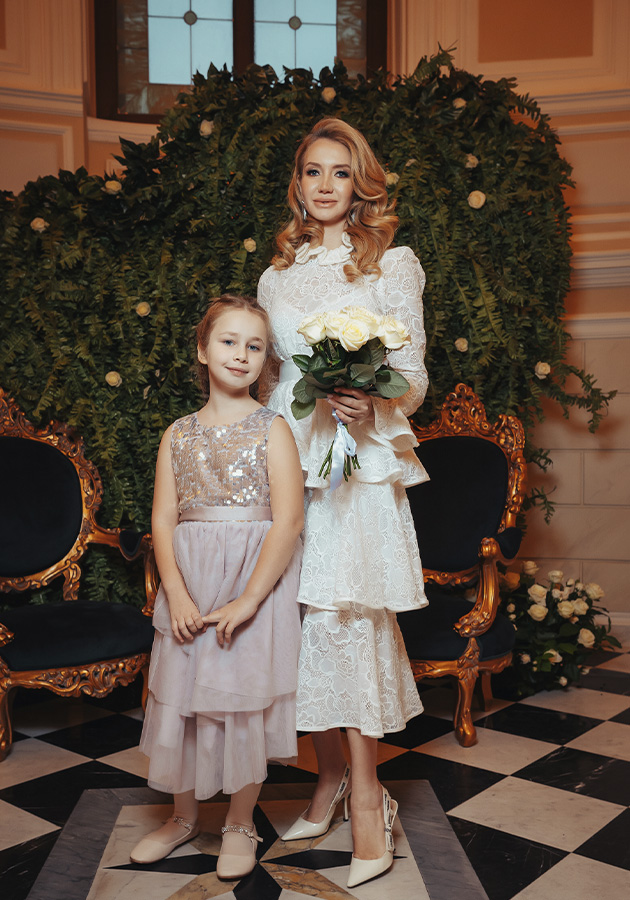 Светлана Видман (Цветочный дом Monceau Flowers) с дочкой