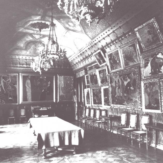 Зал Гогена (Дубовая столовая) в доме С. И. Щукина. 1913