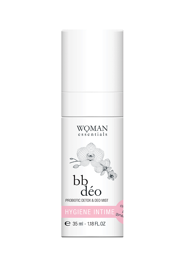 24-часовой дезодорант с пробиотиками для тела, бикини и бюста BB Deo от созданного в партнерстве с Национальным центром научных исследований Франции брендом Woman Essentials
