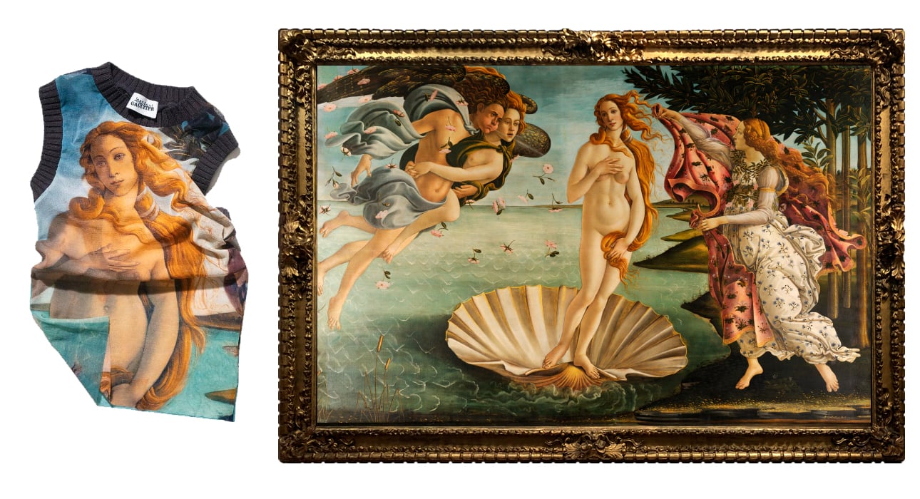 Галерея Уффици судится с Домом Jean Paul Gaultier за использование образа Венеры с картины Сандро Боттичелли