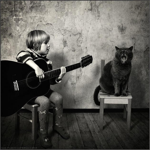 «Андрей Прохоров. Маленькая девочка и кот Том» 