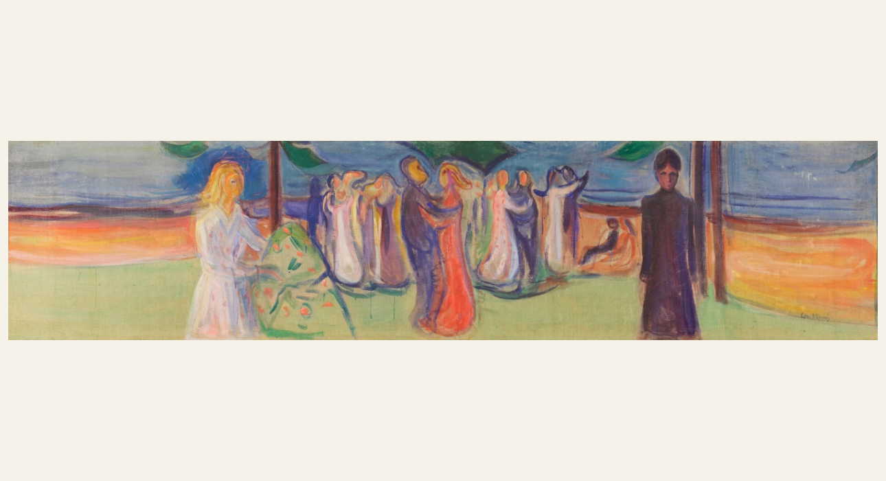 PostaАрт: на аукционе Sotheby’s представят полотно Эдварда Мунка «Танец на берегу»