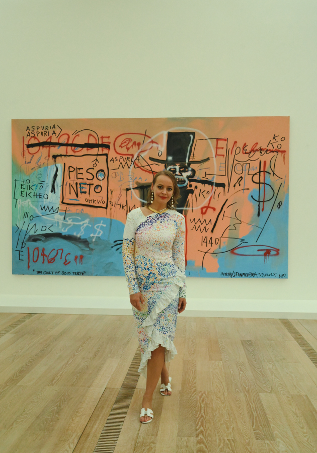 Fondation beyeler. Basquiat. The modena paintings. В платье в стиле пуантилизм