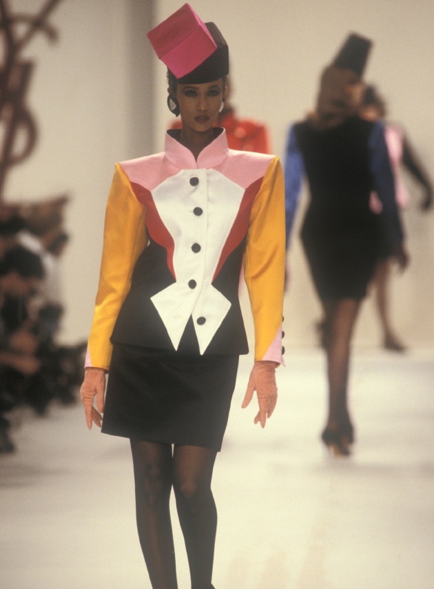 Показ коллекции Rive Gauch Saint Laurent. 1988г.