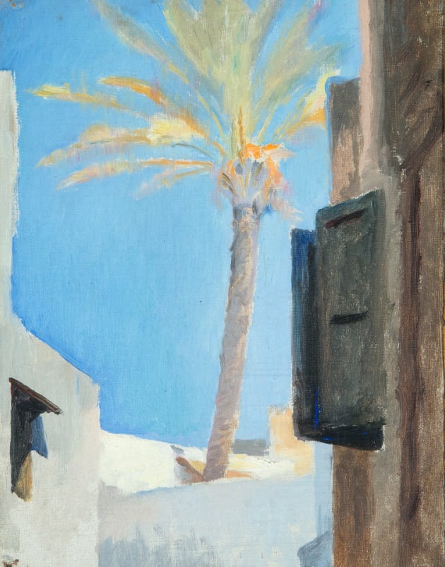 Ян Ционглинский. Марокко. Пейзаж с пальмой (Русский музей) 
