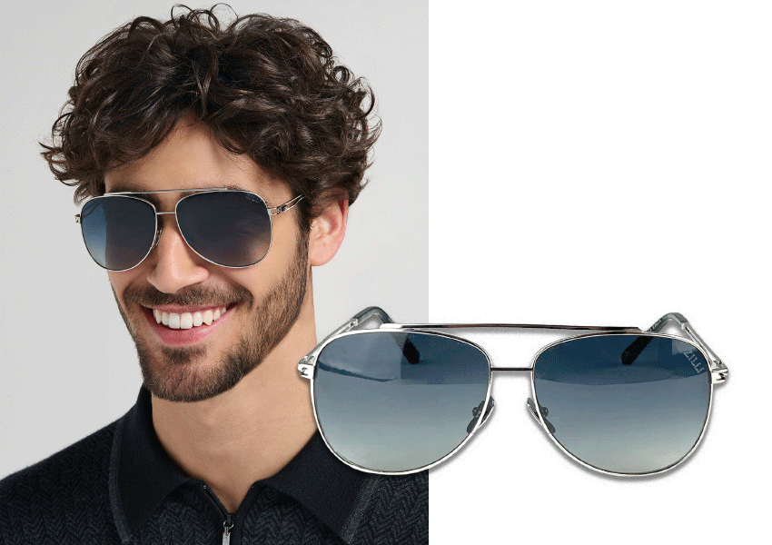 Солнцезащитные очки, своеобразный «оберег» от мрачной погоды: примеряем технологичные авиаторы Zilli ZI 65076 C03 из прочного, легкого и гипоаллергенного титана