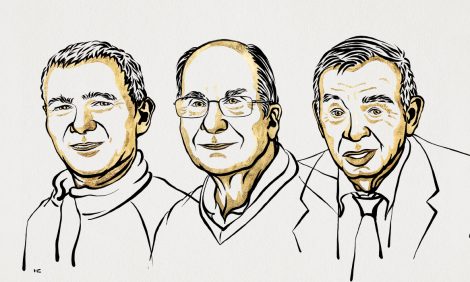 Нобелевскую премию по&nbsp;химии получили американцы Мунги Бавенди и&nbsp;Луис Брус и&nbsp;российский ученый Алексей Екимов