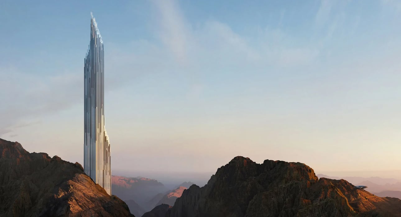 Discovery Tower: Саудовская Аравия показала проект небоскреба в центре строящегося лыжного курорта Trojena