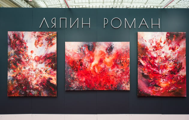 Открытие юбилейной ярмарки современного искусства Art Russia В Гостином Дворе