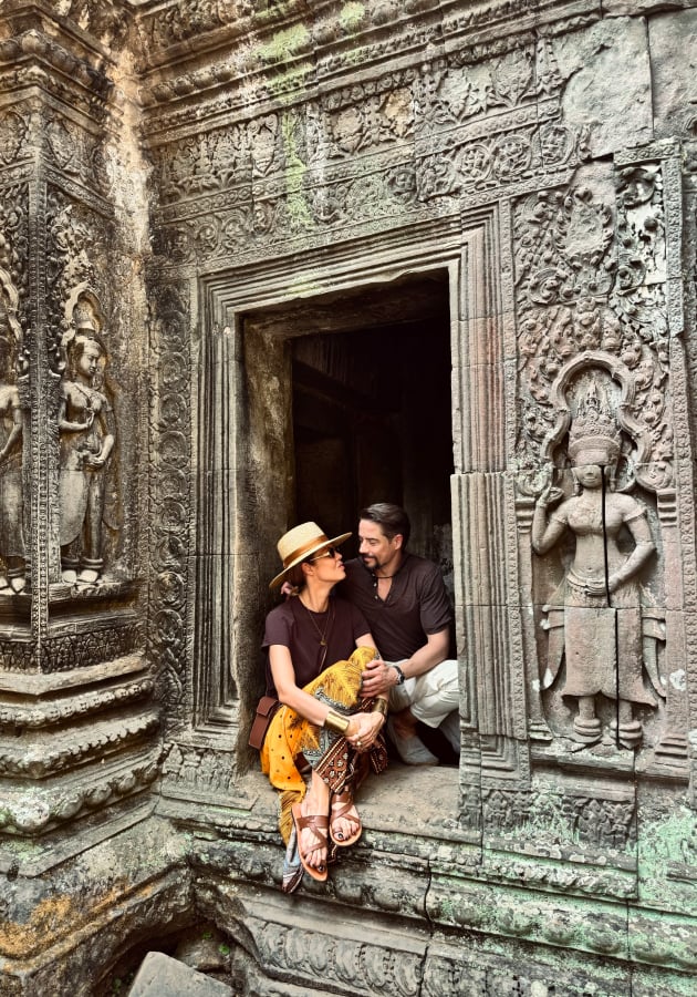 Юлия и Артем Акимовы в Ангкор-Ват