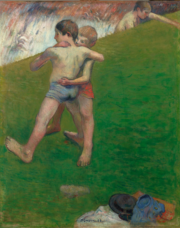 Saadiyat Cultural District, Louvre Abu Dhabi, Paul Gauguin, Children Wrestling