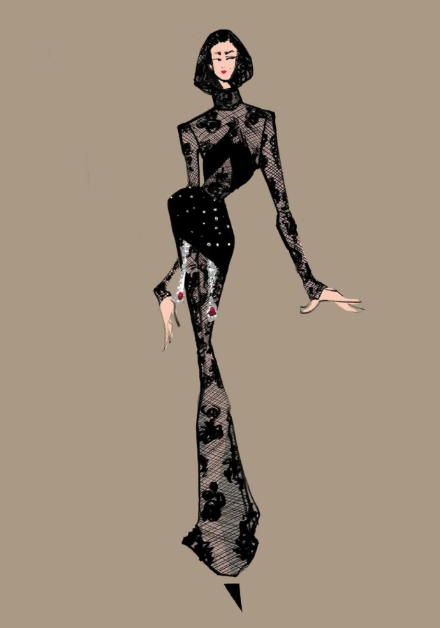 Эскиз образа-лота YANINA Couture 