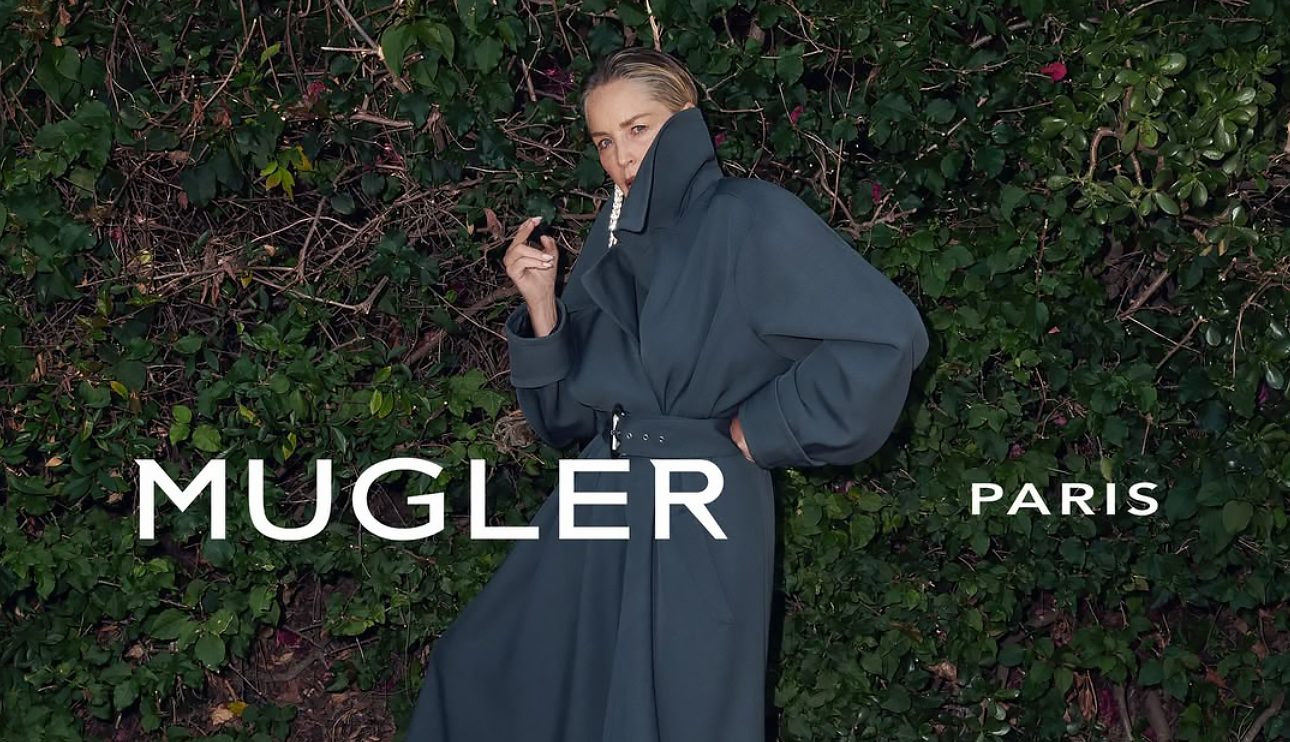 67-летняя Шэрон Стоун в рекламе Mugler