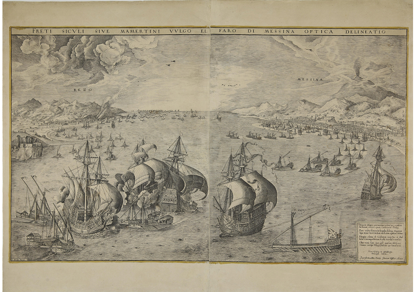 Питер Брейгель Старший, Морская битва в бухте под Мессиной, 1561 г.