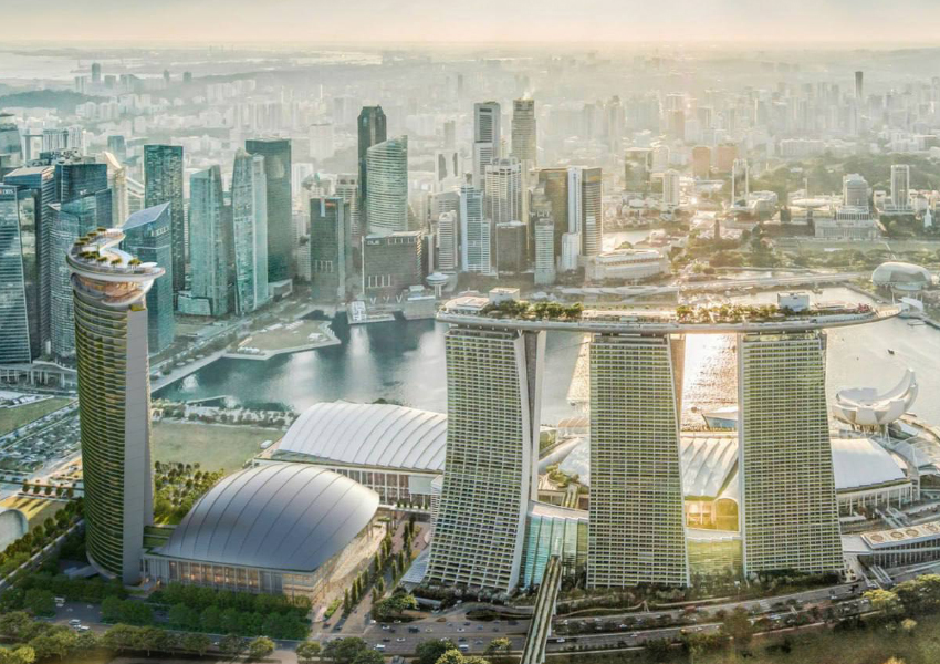 В Сингапуре строят новый развлекательный комплекс Las Vegas Sands, который станет частью Marina Bay Sands