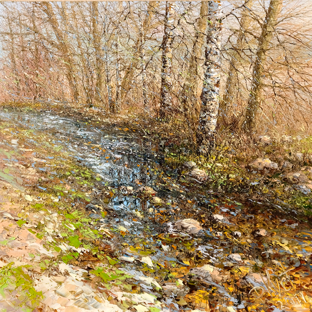 Дмитрий Кустанович. Весенний ручей. 2011 г. 