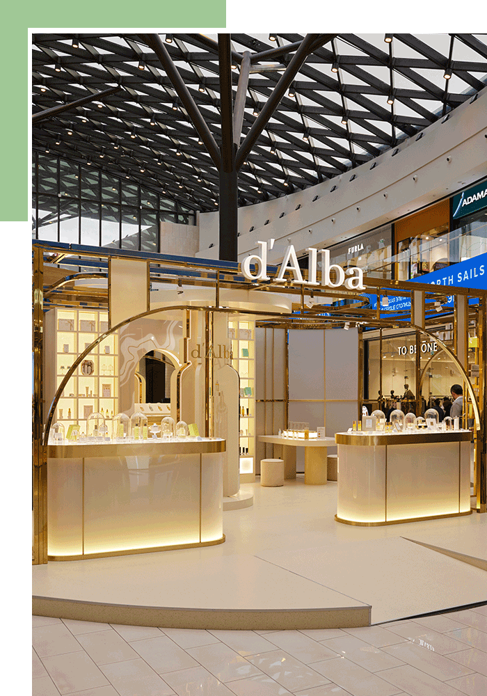 Открытие поп-ап-магазина d’Alba