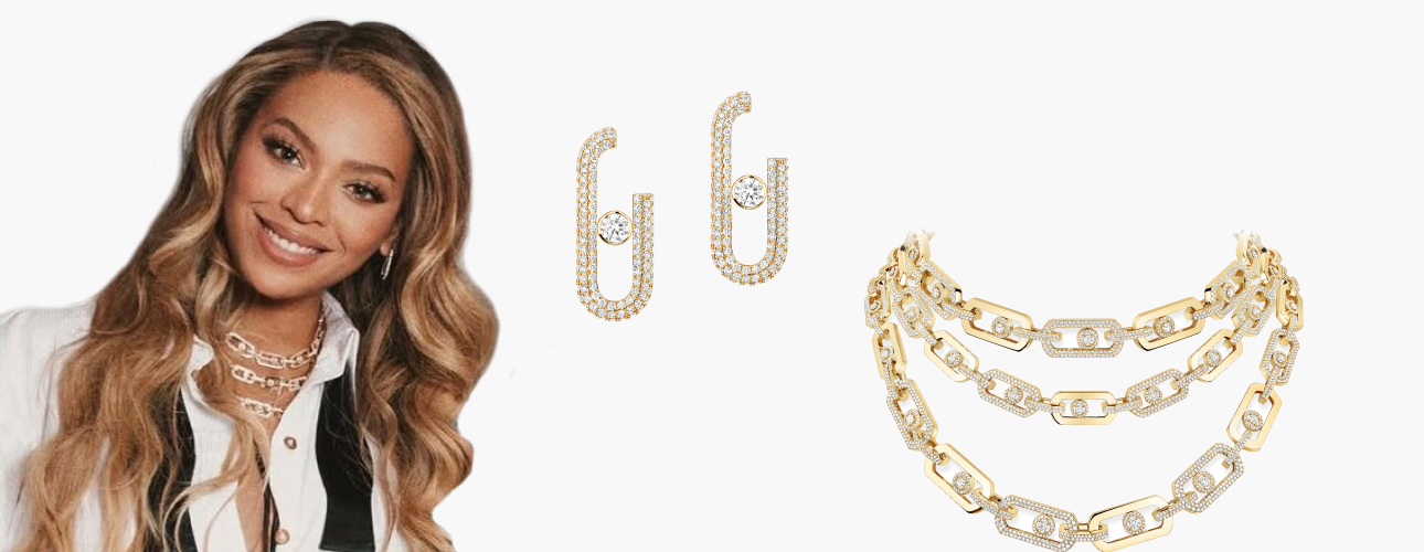 Фотоувеличение: Бейонсе и&nbsp;Ким Кардашьян в&nbsp;украшениях Messika