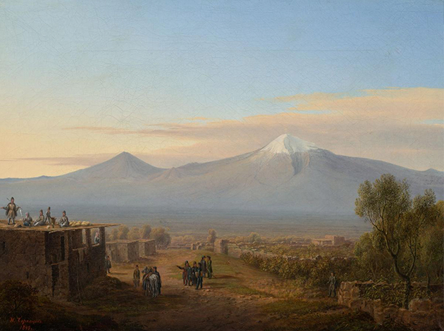 Н.Г. Чернецов. Путешественники в предгорьях Кавказа. 1849 г. Государственная Третьяковская Галерея