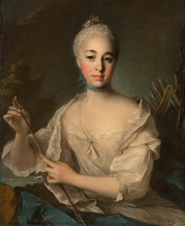 Л. Токе. Портрет графини Анны Михайловны Воронцовой, около 1758 г.