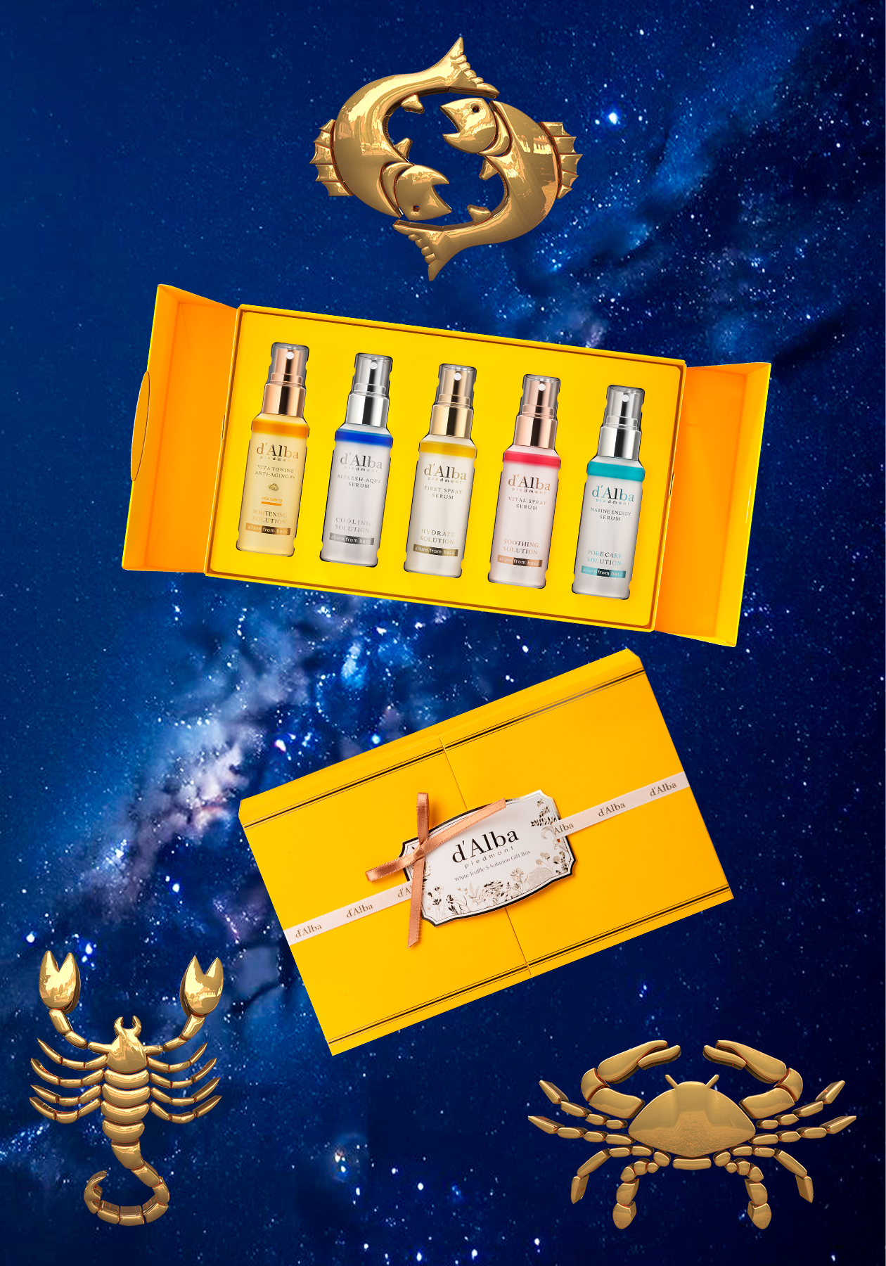 d’Alba набор 5 Solution Gift Set