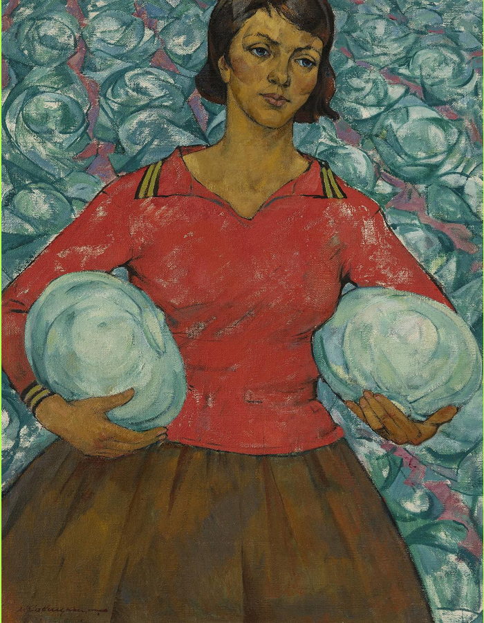 М.А. Савицкий. Девушка с капустой. 1962. Национальный художественный музей Республики Беларусь