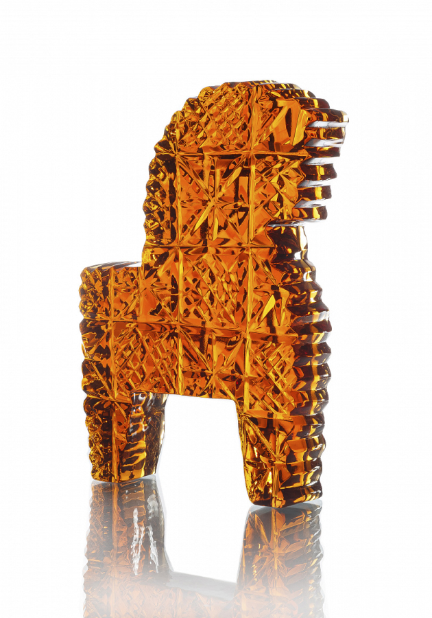 Декоративная фигурка «Конь» ручной работы, Гусевской хрустальный завод