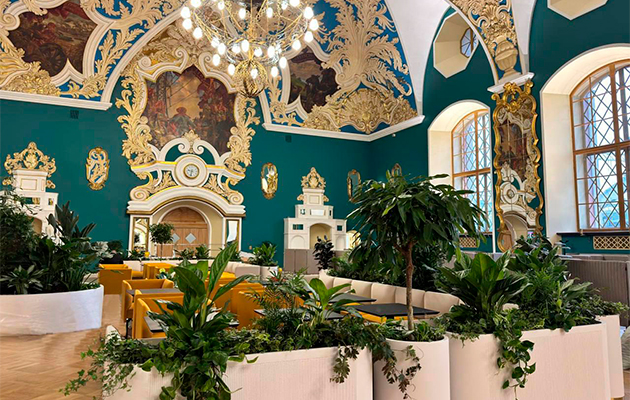На Казанском вокзале открылся премиальный бизнес-зал в стиле исторического барокко