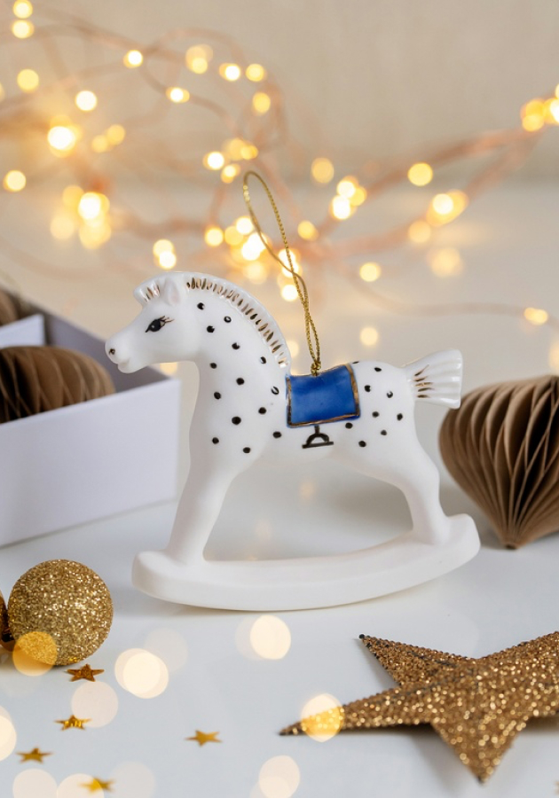 Игрушка «Лошадка» с позолотой Miraclepot