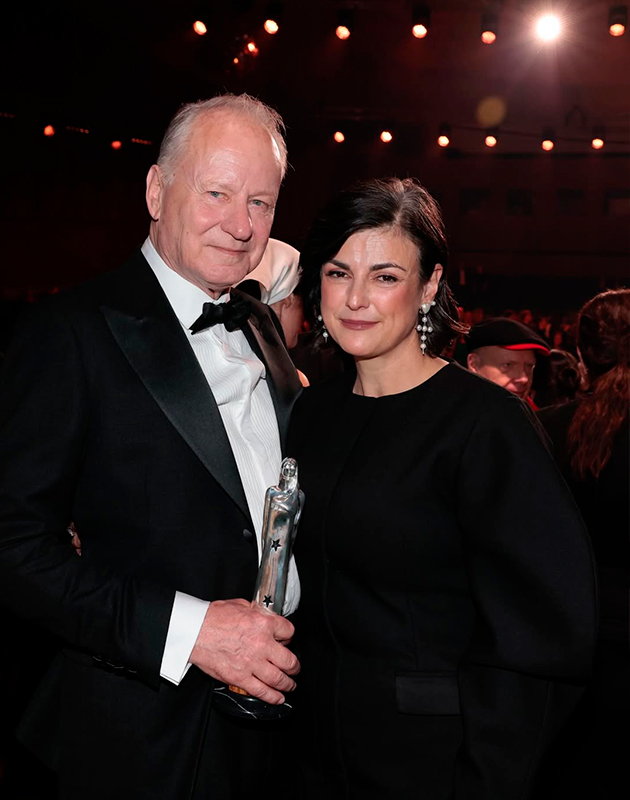 Стеллан Скарсгард и Меган Эверетт-Скарсгард 