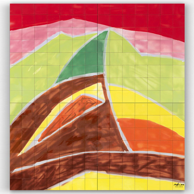 Этель Аднан. Мон-Тамальпаис II. 2019. Предоставлено Энтони Мейером и Уоддингтоном Кастотом