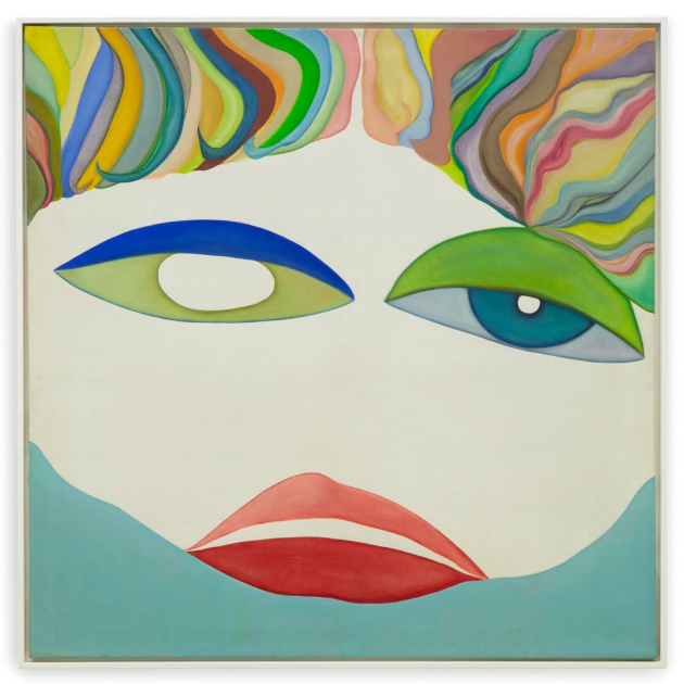 #HuguetteCaland, Visage, 1973. Copyright Huguette Caland Estate and Stephen Friedman Gallery. Photo by Archives Mennour