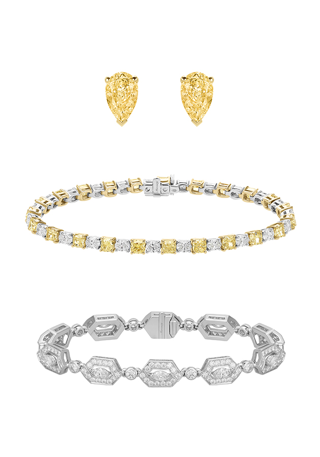 Серьги и браслеты Mercury из коллекции Classic из золота с бриллиантами