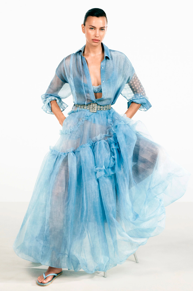 Ирина Шейк в весенней кампании Ermanno Scervino