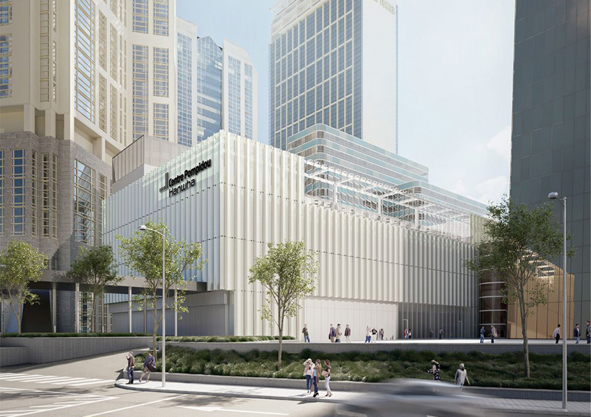 Здание Centre Pompidou Hanwha, архитектор Жан-Мишель Вильмотт (фото: Hanwha Foundation of Culture)