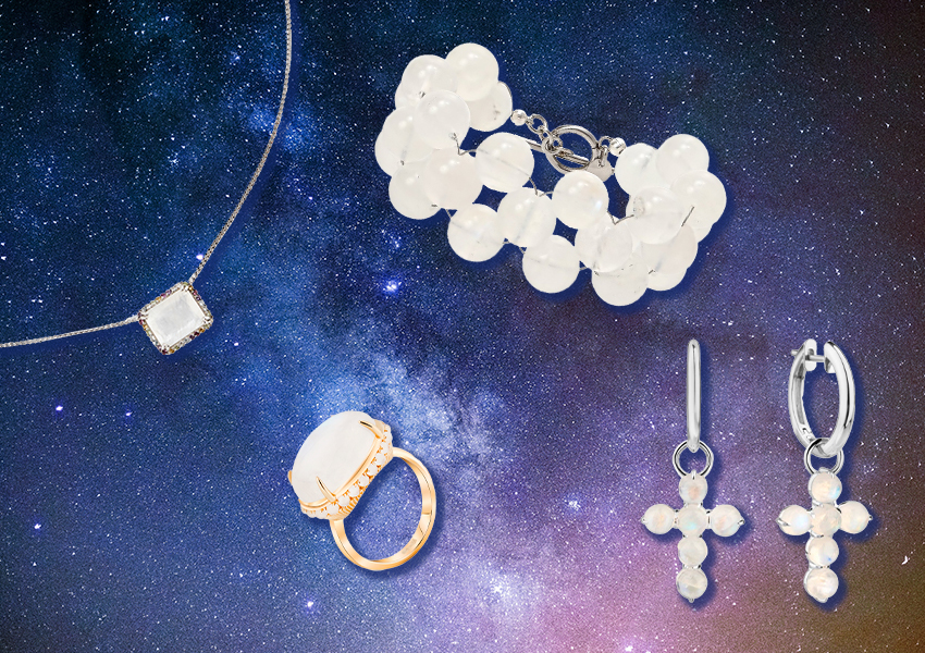 Колье Secrets, кольцо Eka Koma, браслет Moonka, серьги YANA