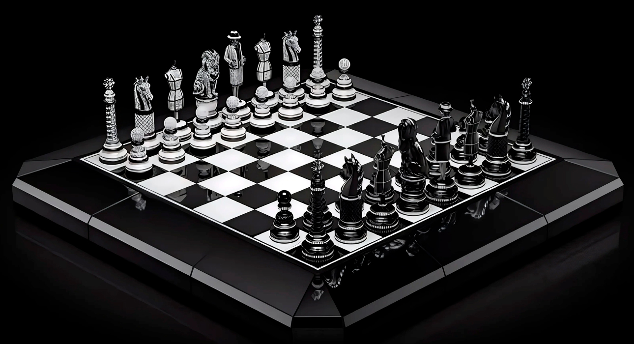 Уникальный шахматный набор Chanel, инкрустированный 9000 бриллиантов