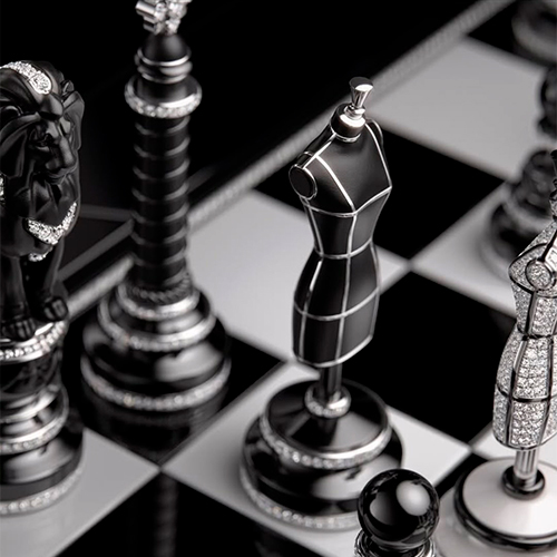 Часы &amp;&nbsp;Караты: уникальный шахматный набор Chanel, инкрустированный 9000 бриллиантов