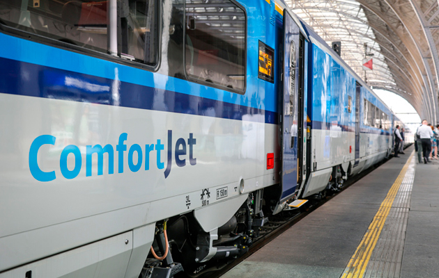 Между Прагой и Копенгагеном начали курсировать скоростные поезда: ComfortJet от České dráhy