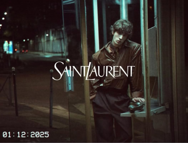 Марк Эйдельштейн в кампании Saint Laurent