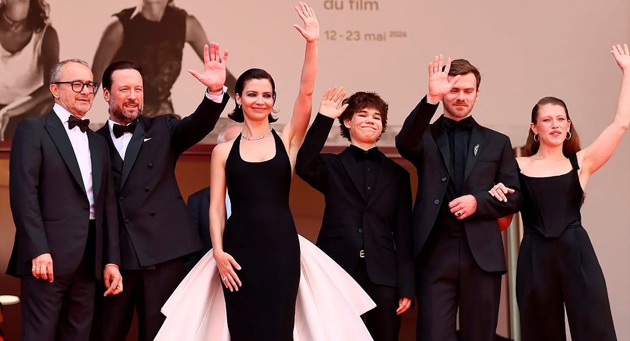 Команда фильма «Минотавр» (Фото: Victor Boyko/Getty Image/Festival de Cannes)