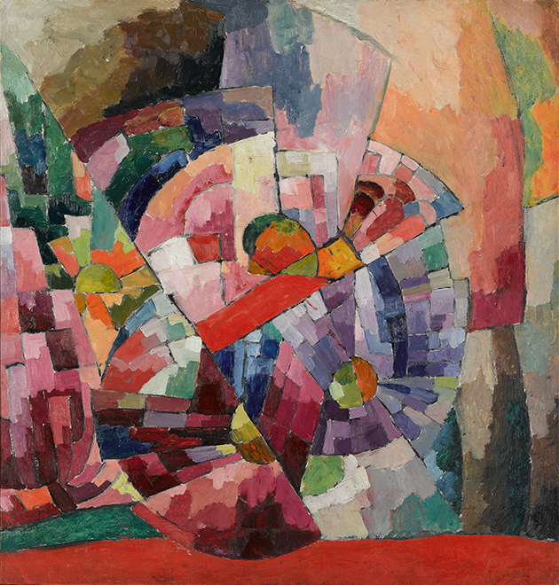 А.В. Лентулов. Астры. 1913 г.  Государственная Третьяковская галерея