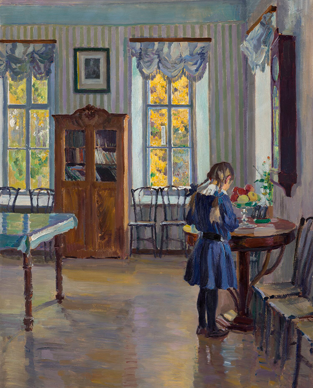 780 С.А. Виноградов. В доме. 1912 г.  Государственная Третьяковская галерея