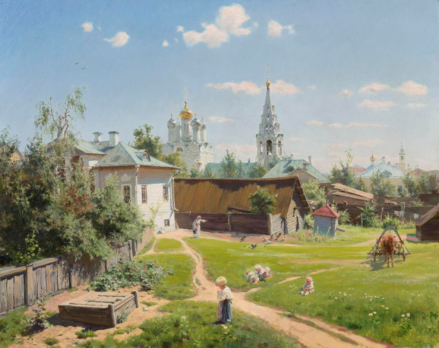 В.Д. Поленов. Московский дворик. 1878. Государственная Третьяковская Галерея