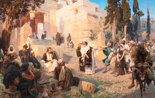 В.Д. Поленов. Христос и грешница («Кто из вас без греха?»). 1887. Государственная Третьяковская Галерея      