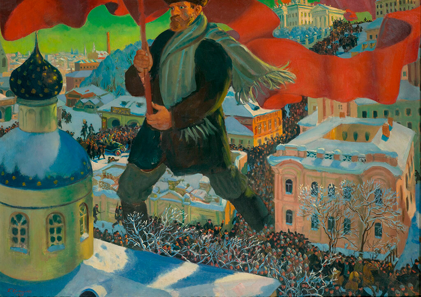 Б.М. Кустодиев. Большевик. 1920 г. Государственная Третьяковская Галерея